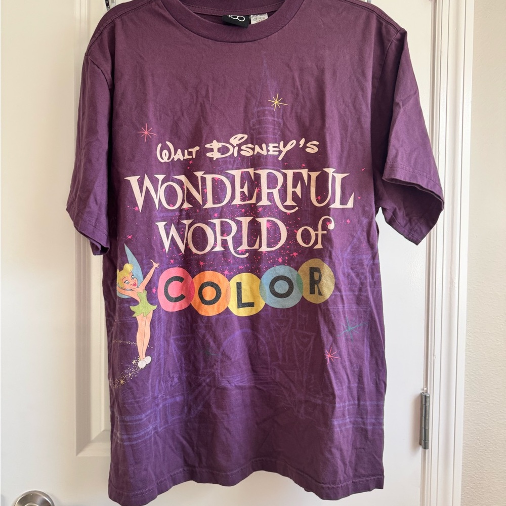Disney 100 Tinker Bell Walt Disneys Wonderful World of Color Shirt Large
